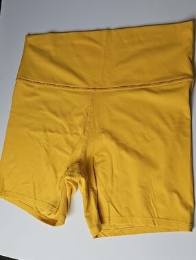 All In Motion High-Waist Yellow Women’s Athletic Shorts